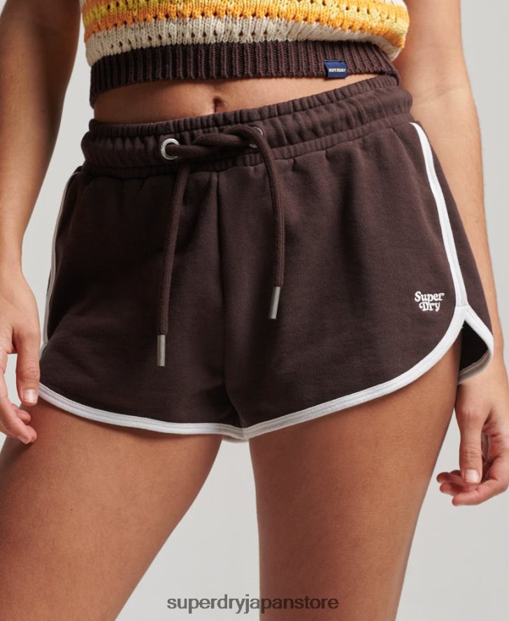 ヴィンテージジャージーレーサーショーツ 女性 Superdry 衣類 茶色 2J62PZ3111