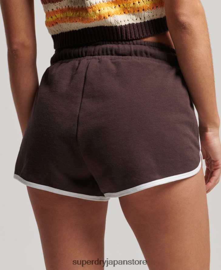 ヴィンテージジャージーレーサーショーツ 女性 Superdry 衣類 茶色 2J62PZ3111
