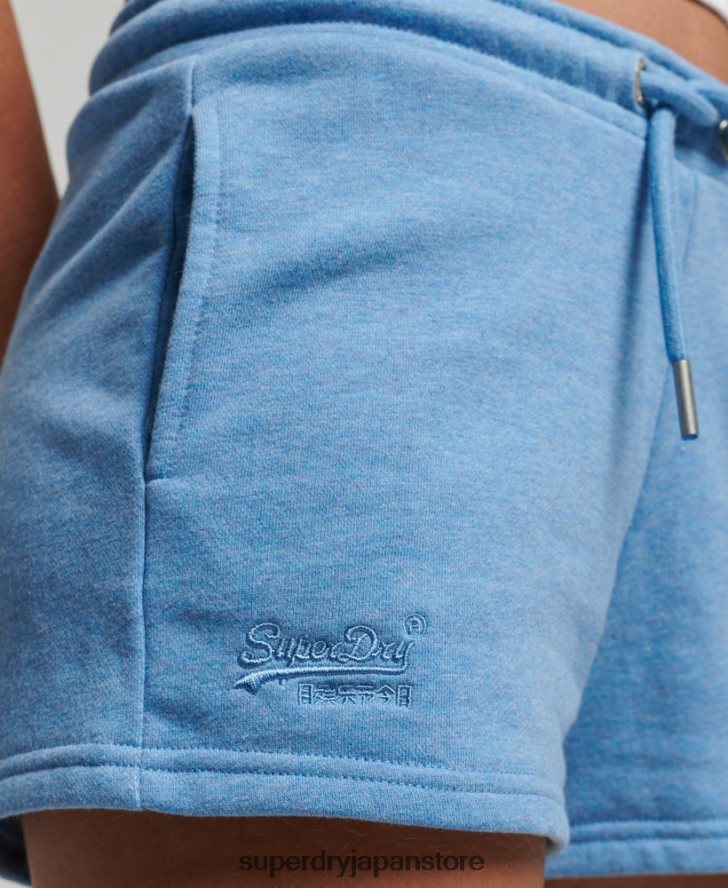 ヴィンテージロゴ刺繍ジャージーショーツ 女性 Superdry 衣類 青 2J62PZ3113