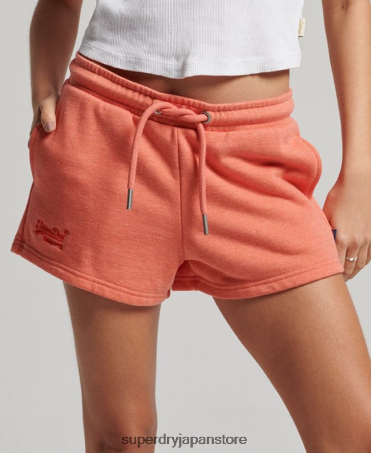 ヴィンテージロゴ刺繍ジャージーショーツ 女性 Superdry 衣類 コーラル 2J62PZ3114