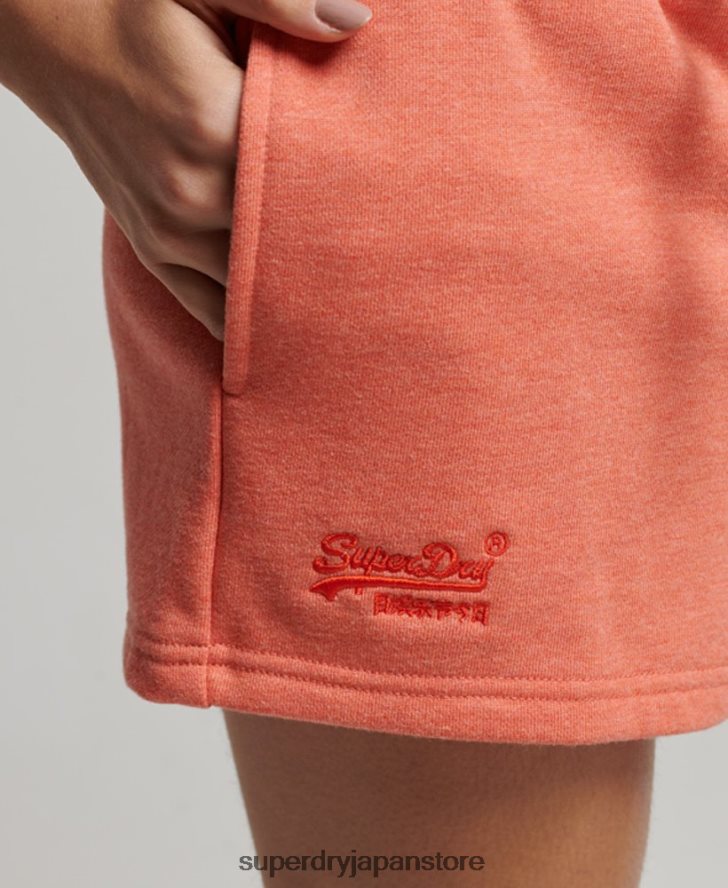 ヴィンテージロゴ刺繍ジャージーショーツ 女性 Superdry 衣類 コーラル 2J62PZ3114