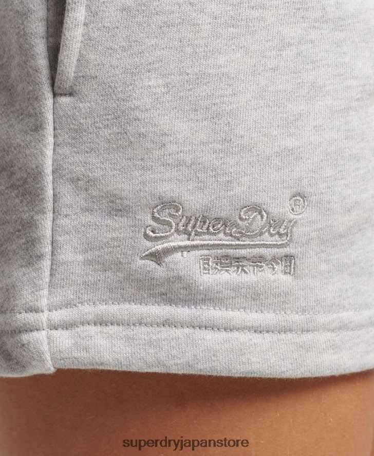 ヴィンテージロゴ刺繍ジャージーショーツ 女性 Superdry 衣類 ライトグレー 2J62PZ3118
