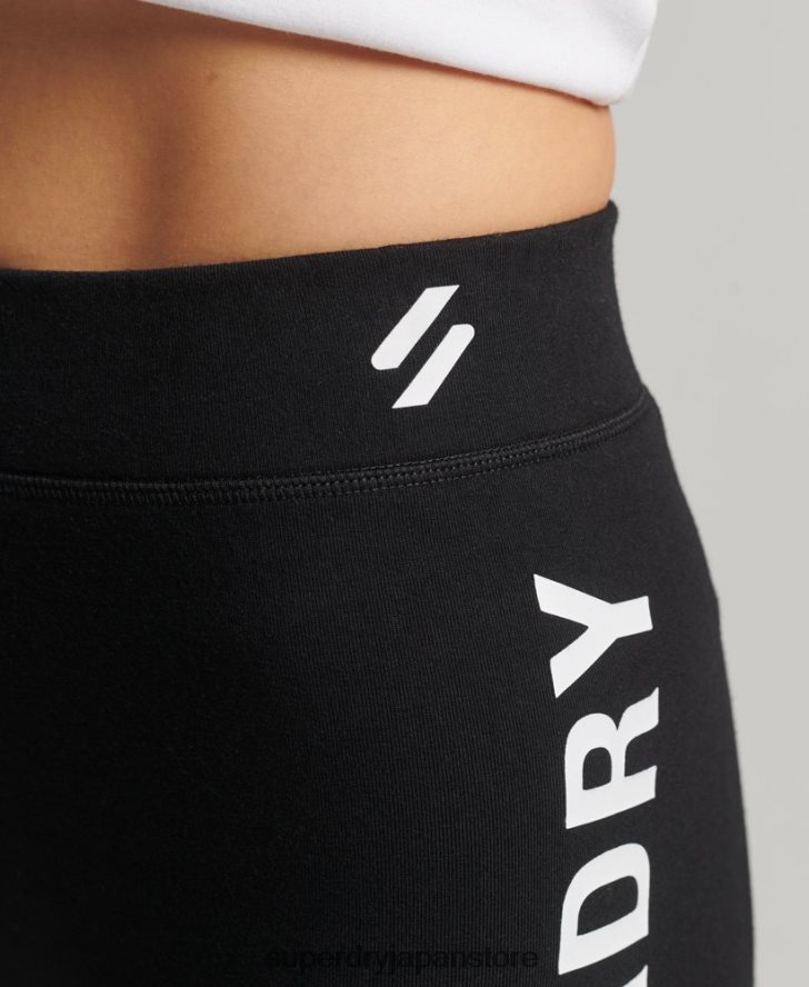 コードコアスポーツサイクルショーツ 女性 Superdry 衣類 黒 2J62PZ3127