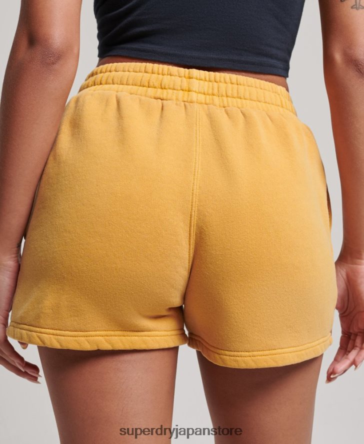 ヴィンテージウォッシュスウェットショーツ 女性 Superdry 衣類 金 2J62PZ3129