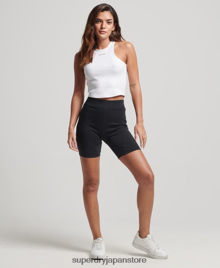 ハイテクサイクリングショーツ 女性 Superdry 衣類 黒 2J62PZ3132