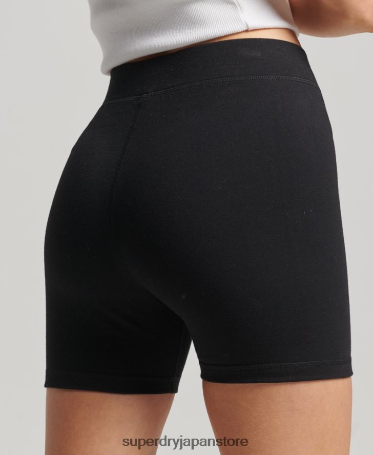 コードコアスポーツサイクルショーツ 女性 Superdry 衣類 黒 2J62PZ3133