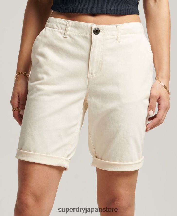 シティチノショーツ 女性 Superdry 衣類 クリーム 2J62PZ3142