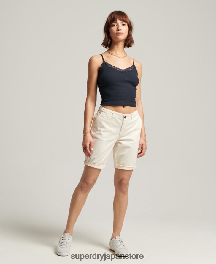 シティチノショーツ 女性 Superdry 衣類 クリーム 2J62PZ3142