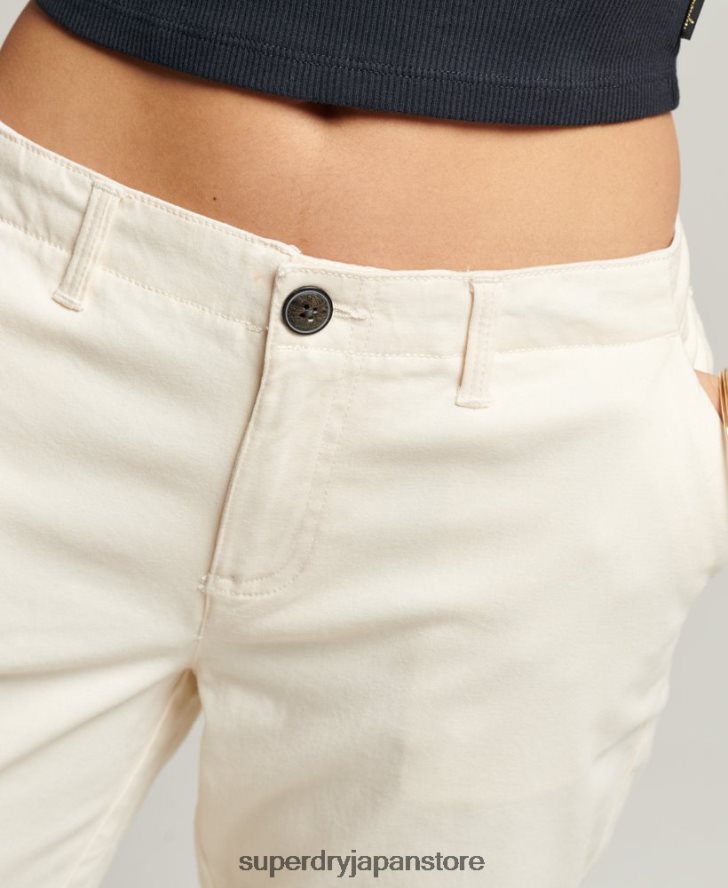 シティチノショーツ 女性 Superdry 衣類 クリーム 2J62PZ3142