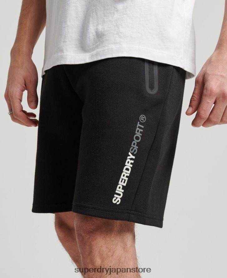 ジムテックショーツ 男性 Superdry 衣類 黒 2J62PZ315