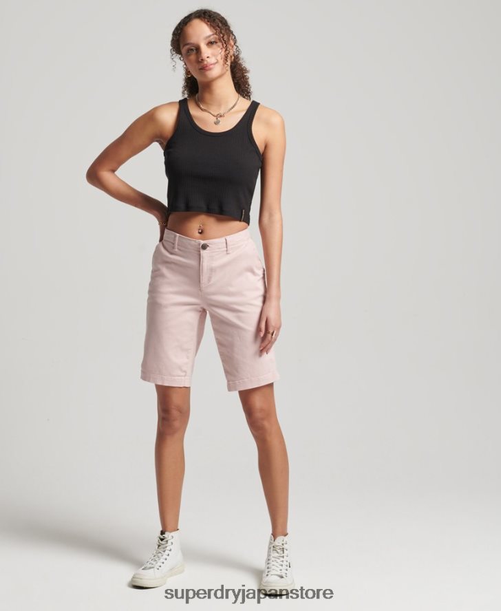 シティチノショーツ 女性 Superdry 衣類 ピンク 2J62PZ3152