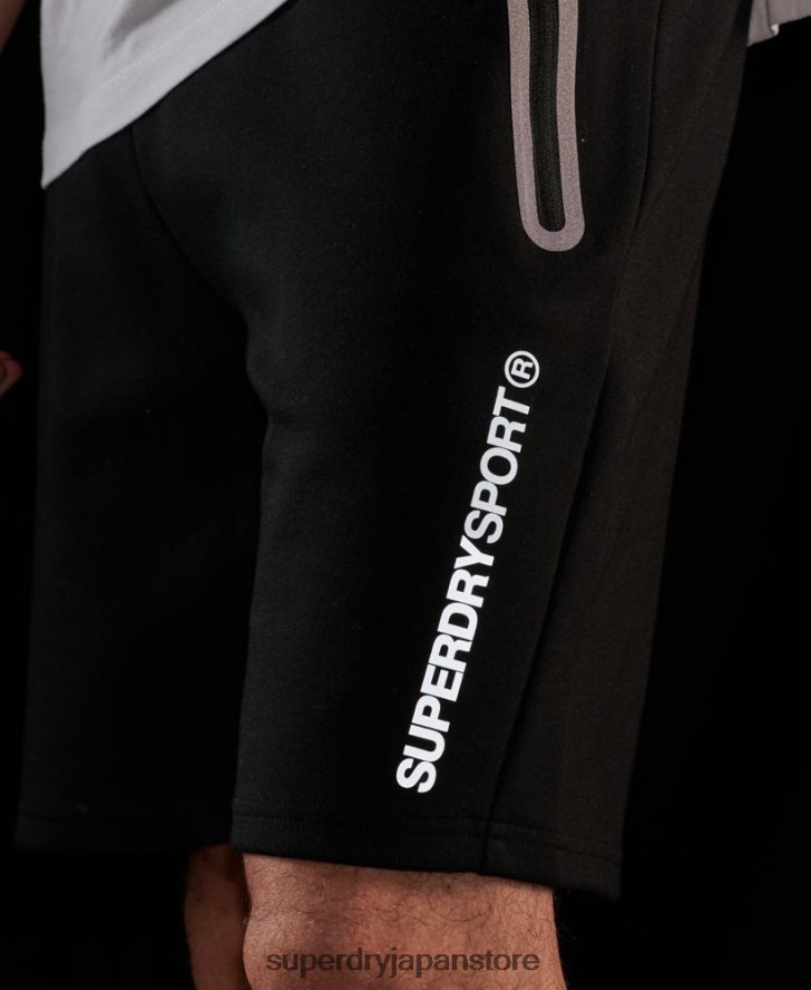 ジムテックショーツ 男性 Superdry 衣類 黒 2J62PZ315