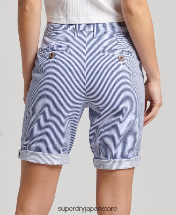 シティチノショーツ 女性 Superdry 衣類 海軍 2J62PZ3161