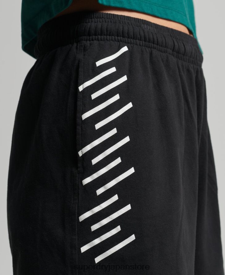 コードコアスポーツボーイズショーツ 女性 Superdry 衣類 黒 2J62PZ3162