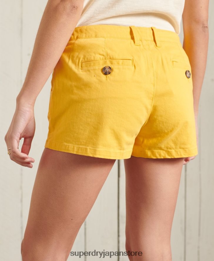 チノホットショーツ 女性 Superdry 衣類 黄色 2J62PZ3171