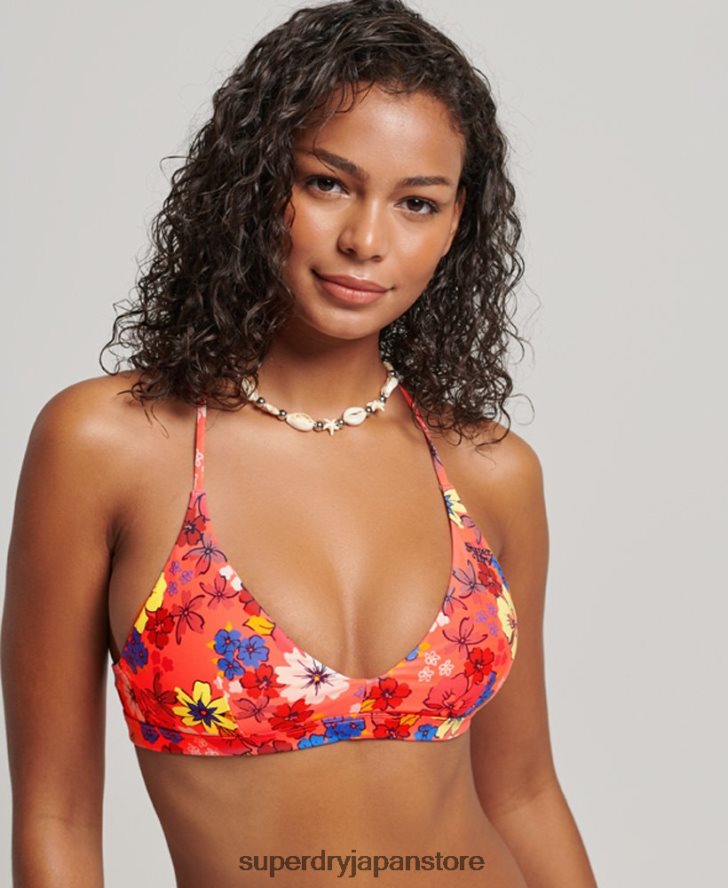 トライアングルリサイクルビキニトップ 女性 Superdry 衣類 オレンジ 2J62PZ3192