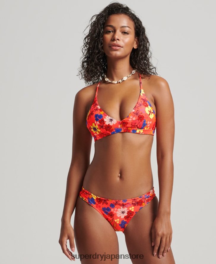 トライアングルリサイクルビキニトップ 女性 Superdry 衣類 オレンジ 2J62PZ3192