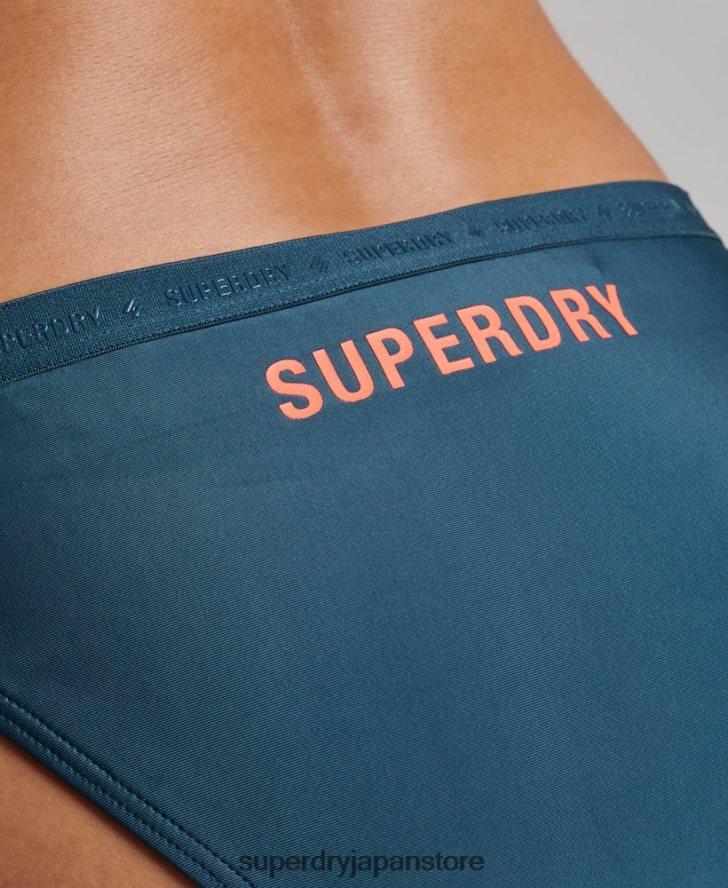 マイクロエラスティックリサイクルビキニブリーフ 女性 Superdry 衣類 青 2J62PZ3195