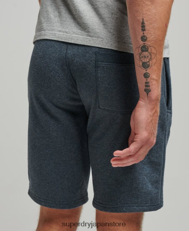 ヴィンテージロゴ刺繍ジャージーショーツ 男性 Superdry 衣類 海軍 2J62PZ319