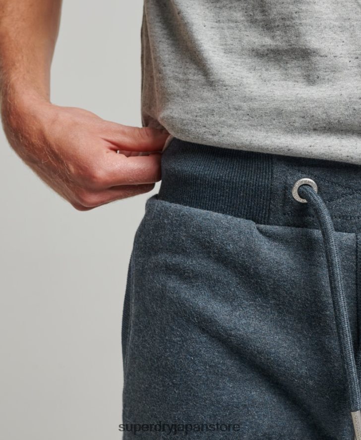 ヴィンテージロゴ刺繍ジャージーショーツ 男性 Superdry 衣類 海軍 2J62PZ319