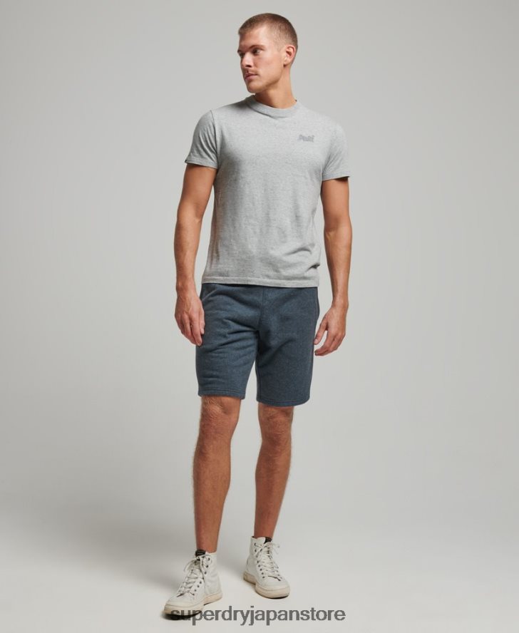ヴィンテージロゴ刺繍ジャージーショーツ 男性 Superdry 衣類 海軍 2J62PZ319