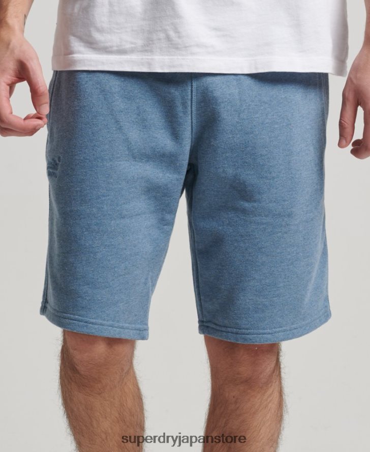 ヴィンテージロゴ刺繍ジャージーショーツ 男性 Superdry 衣類 ライトブルー 2J62PZ320