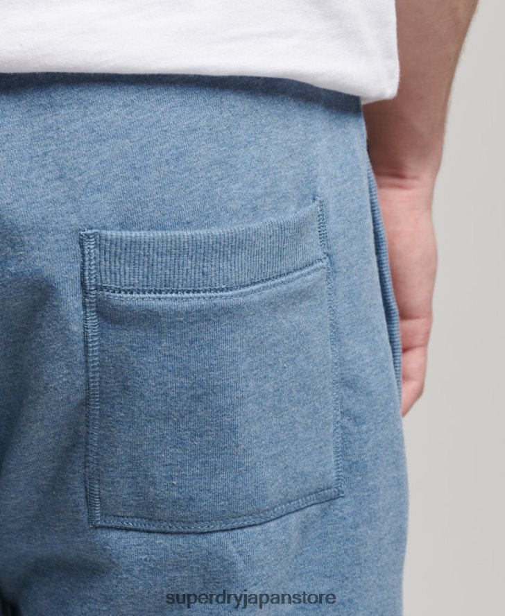 ヴィンテージロゴ刺繍ジャージーショーツ 男性 Superdry 衣類 ライトブルー 2J62PZ320