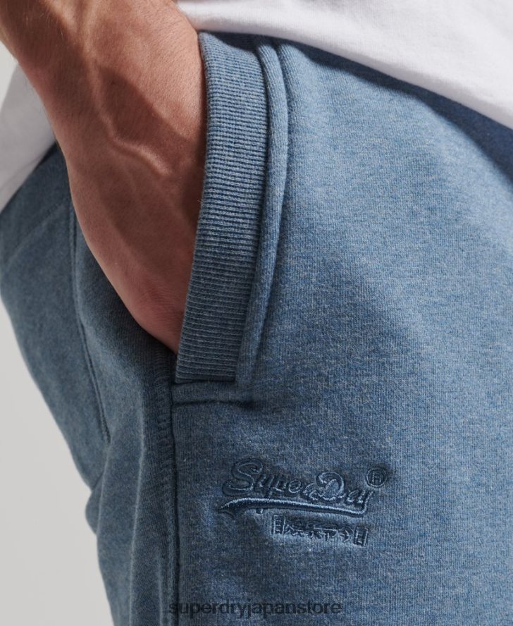 ヴィンテージロゴ刺繍ジャージーショーツ 男性 Superdry 衣類 ライトブルー 2J62PZ320