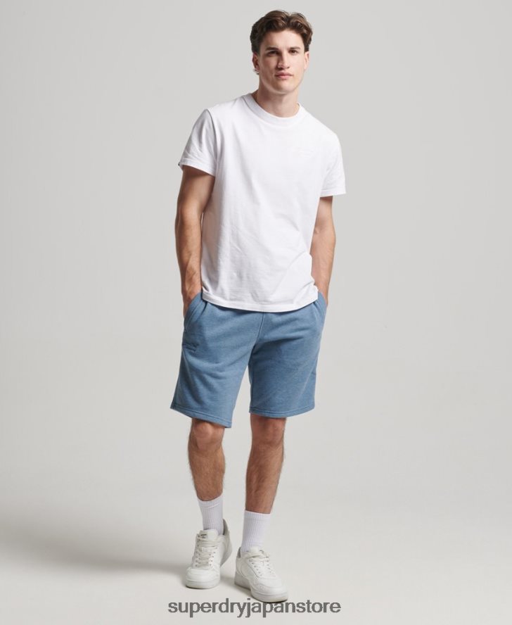 ヴィンテージロゴ刺繍ジャージーショーツ 男性 Superdry 衣類 ライトブルー 2J62PZ320
