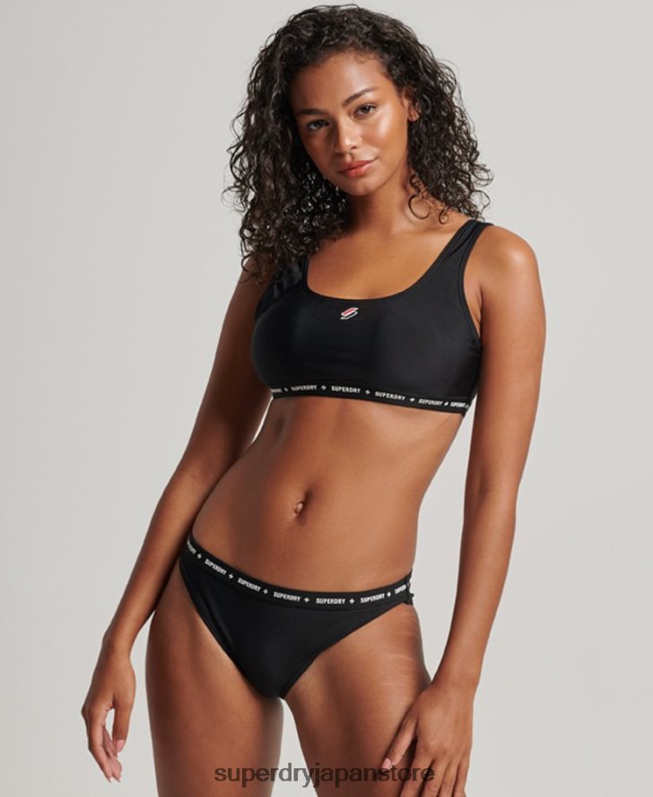 マイクロエラスティックリサイクルビキニブリーフ 女性 Superdry 衣類 黒 2J62PZ3211