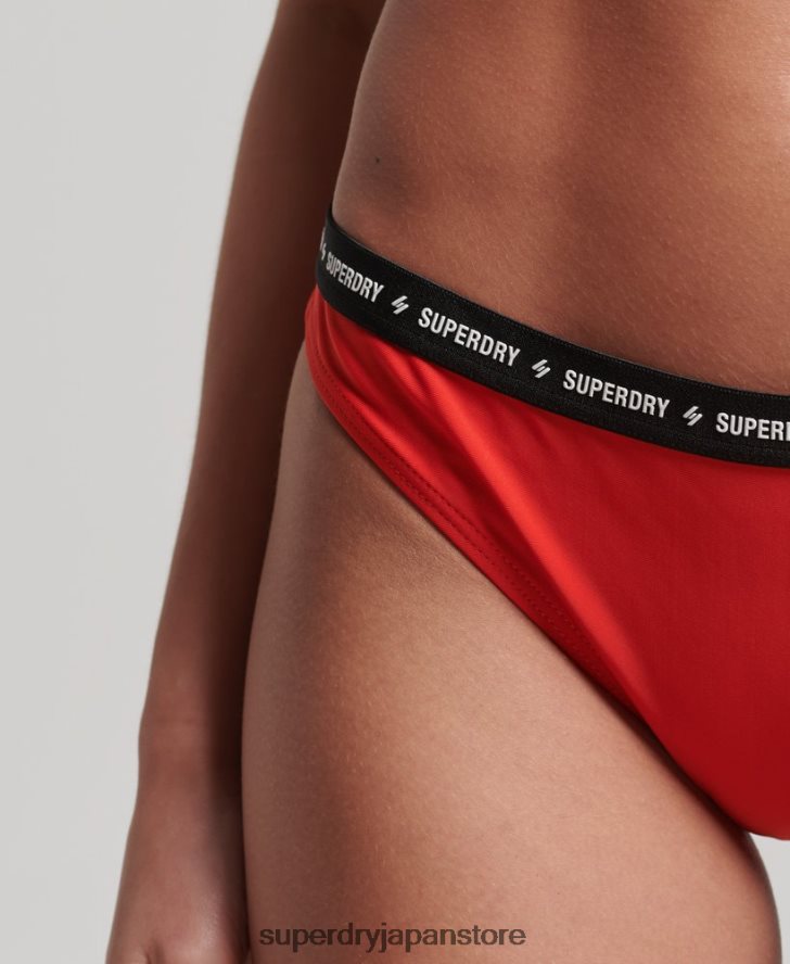 マイクロエラスティックリサイクルビキニブリーフ 女性 Superdry 衣類 赤 2J62PZ3217