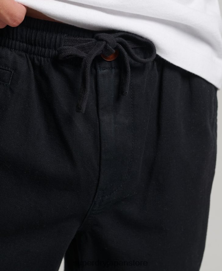 ヴィンテージオーバーダイショートパンツ 男性 Superdry 衣類 黒 2J62PZ322
