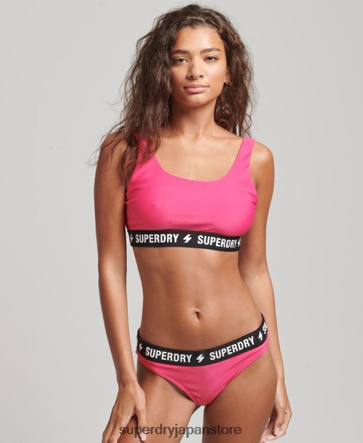 コード弾性ビキニトップ 女性 Superdry 衣類 ピンク 2J62PZ3243