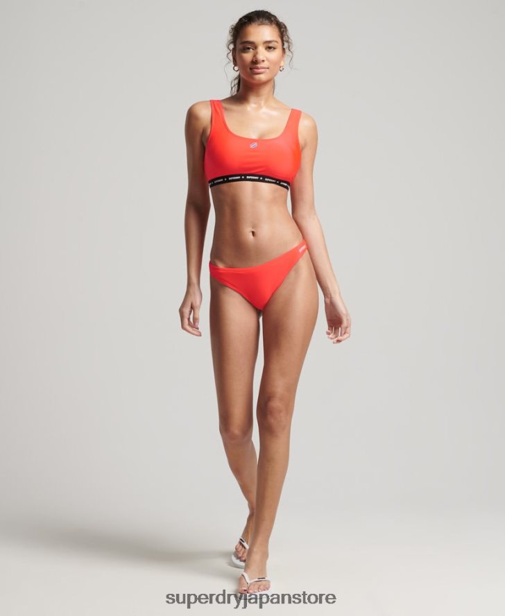 マイクロエラスティックリサイクルビキニトップ 女性 Superdry 衣類 コーラル 2J62PZ3244