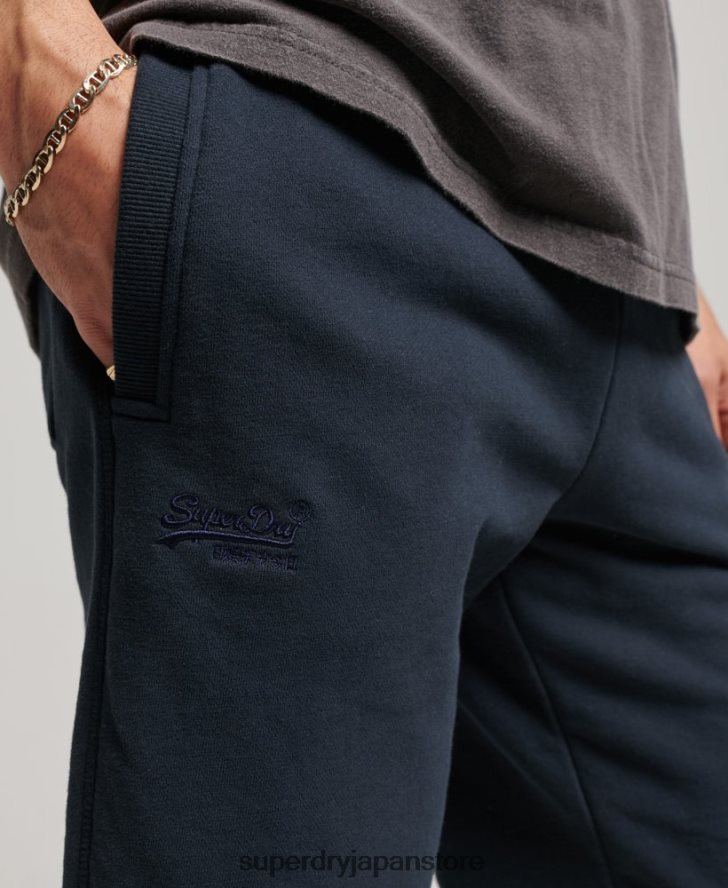 ヴィンテージロゴ刺繍ジャージーショーツ 男性 Superdry 衣類 海軍 2J62PZ324