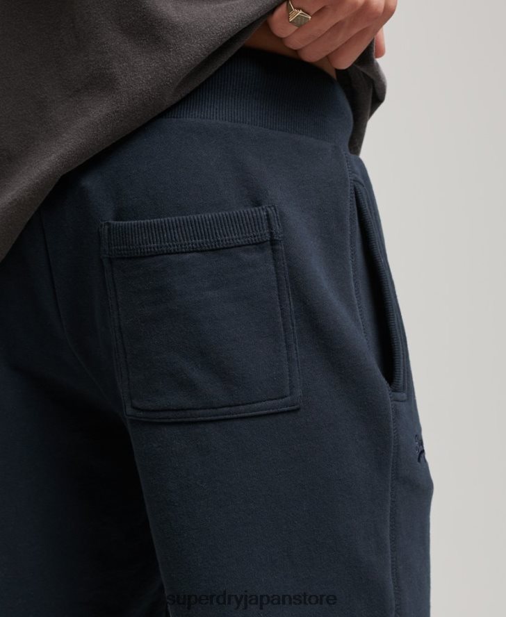 ヴィンテージロゴ刺繍ジャージーショーツ 男性 Superdry 衣類 海軍 2J62PZ324