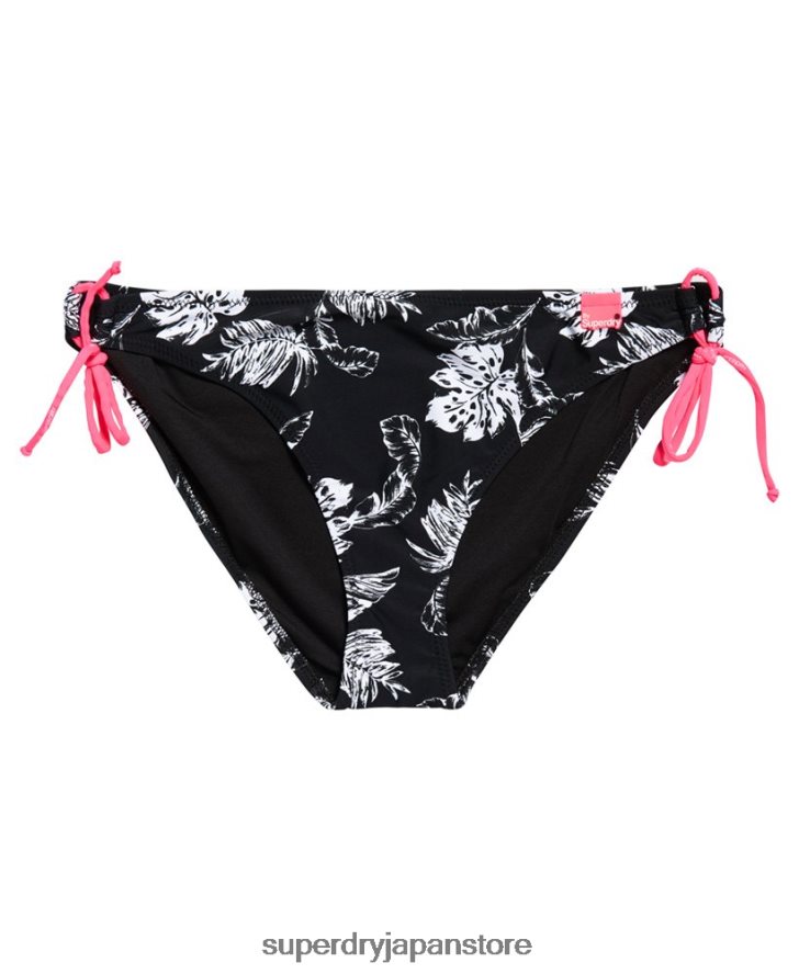 バナナの葉結びビキニボトム 女性 Superdry 衣類 黒 2J62PZ3259