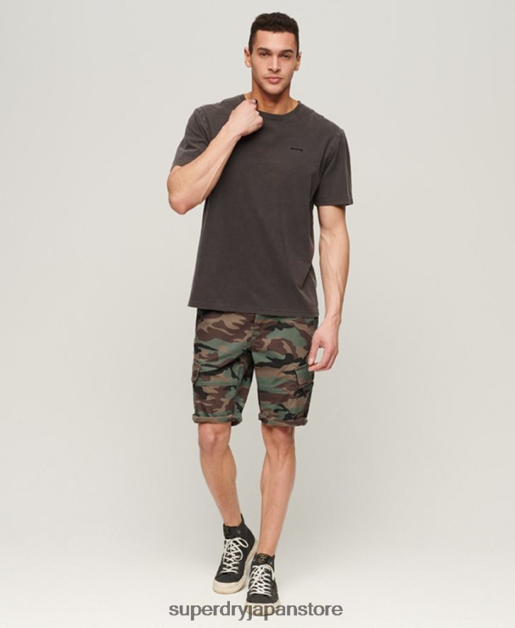 オーガニックコットンコアカーゴショーツ 男性 Superdry 衣類 緑 2J62PZ325