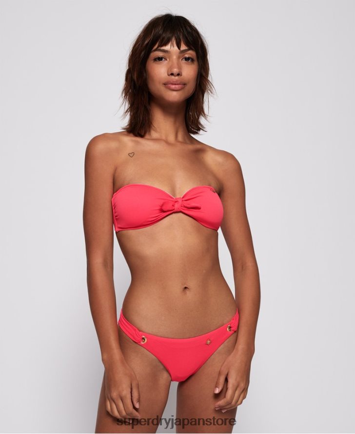 ピコット テクスチャード バンデアイ ビキニ トップ 女性 Superdry 衣類 ピンク 2J62PZ3265