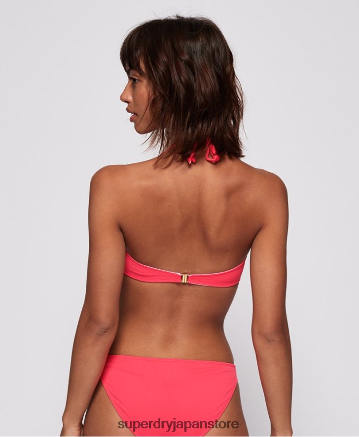 ピコット テクスチャード バンデアイ ビキニ トップ 女性 Superdry 衣類 ピンク 2J62PZ3265