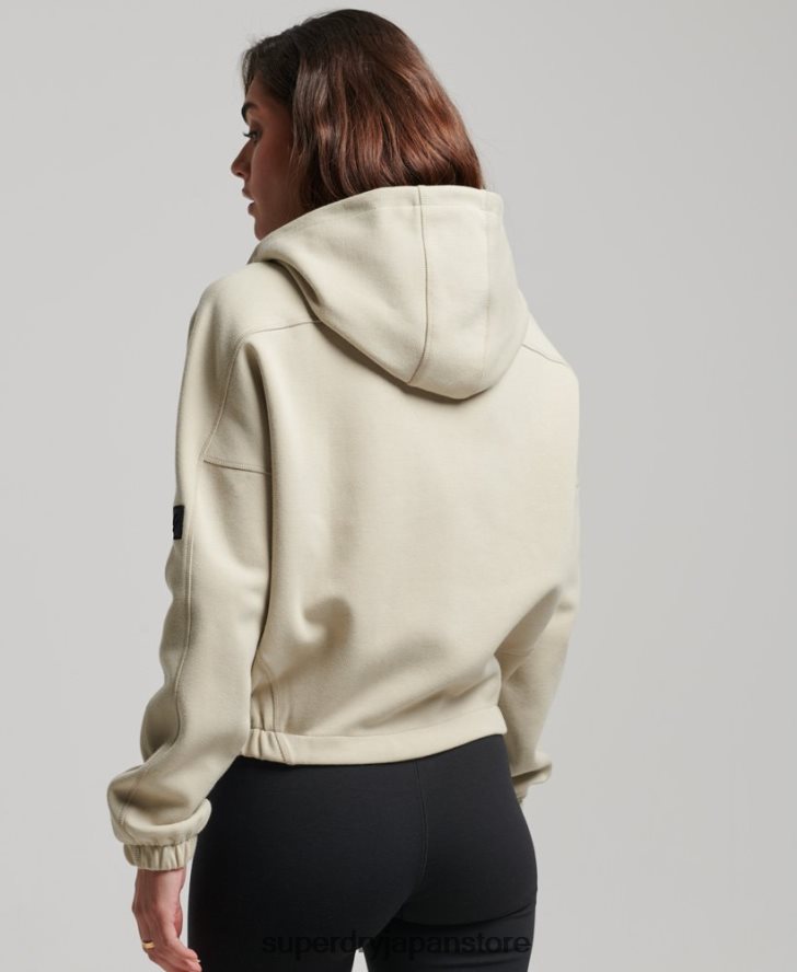 コードテックジップパーカー 女性 Superdry 衣類 ベージュ 2J62PZ3267