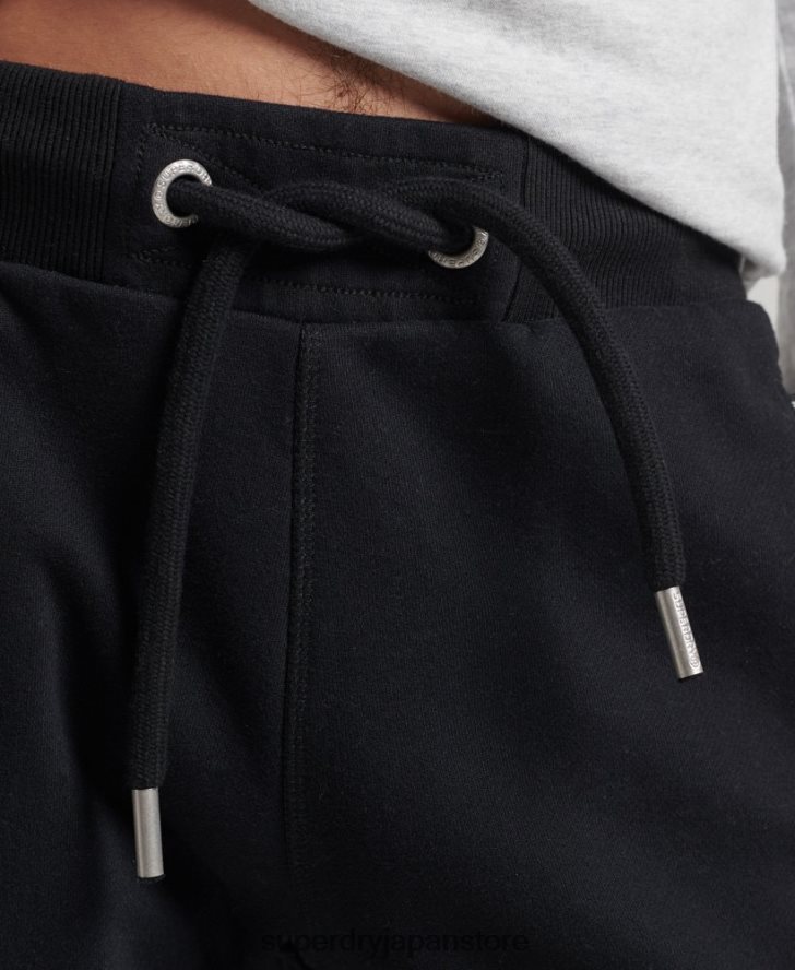 オーガニックコットン ヴィンテージロゴ ジャージー ショーツ 男性 Superdry 衣類 黒 2J62PZ326