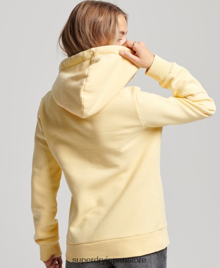 ヴィンテージロゴ プレミアムグッズ 花柄パーカー 女性 Superdry 衣類 黄色 2J62PZ3271