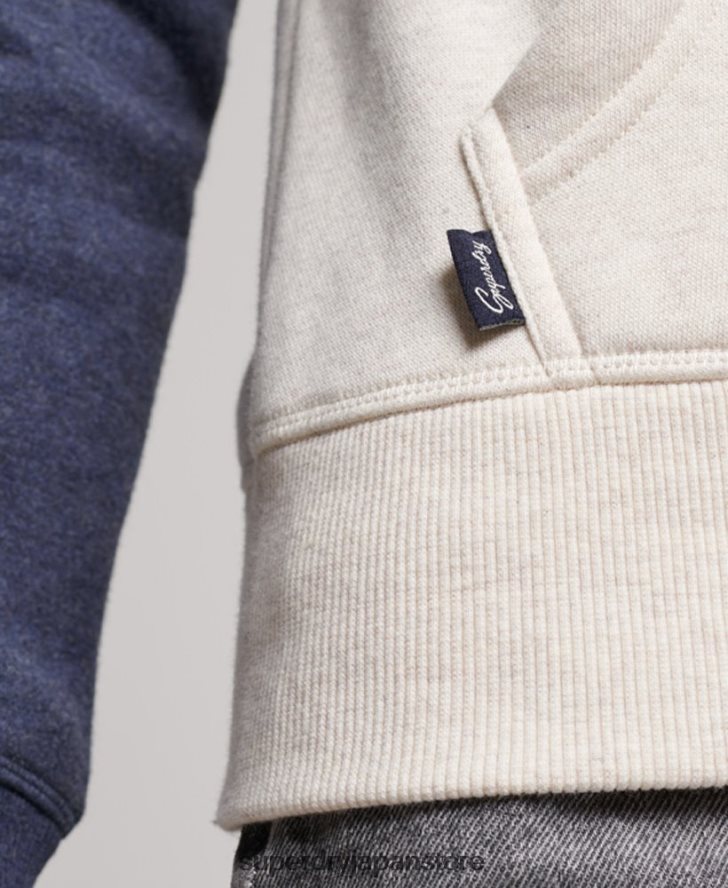 ヴィンテージロゴ刺繍ベースボールジップパーカー 女性 Superdry 衣類 海軍 2J62PZ3272