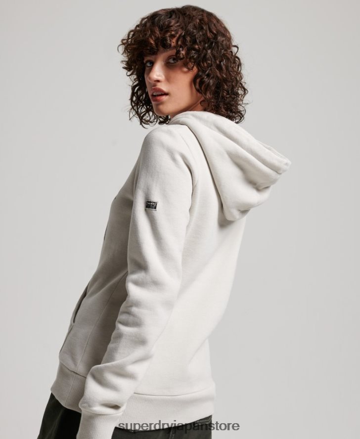 装飾パーカー 女性 Superdry 衣類 ライトグレー 2J62PZ3280