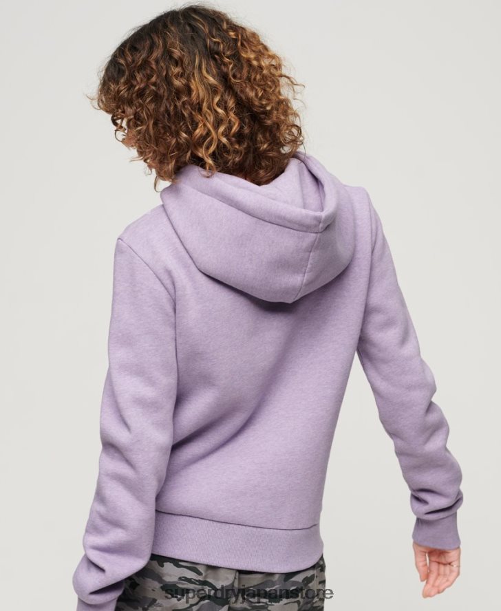 ネオンヴィンテージロゴパーカー 女性 Superdry 衣類 紫 2J62PZ3282