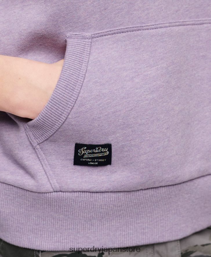 ネオンヴィンテージロゴパーカー 女性 Superdry 衣類 紫 2J62PZ3282
