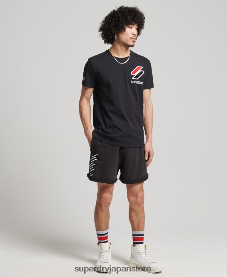コードコアスポーツショーツ 男性 Superdry 衣類 黒 2J62PZ328