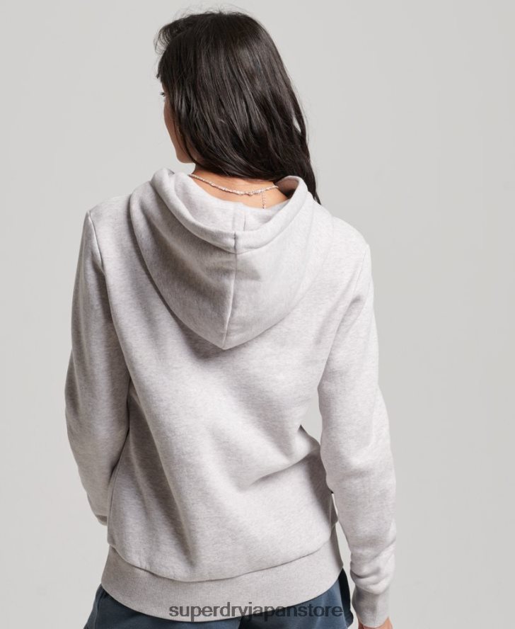 ヴィンテージクーパーエンボスパーカー 女性 Superdry 衣類 ライトグレー 2J62PZ3299