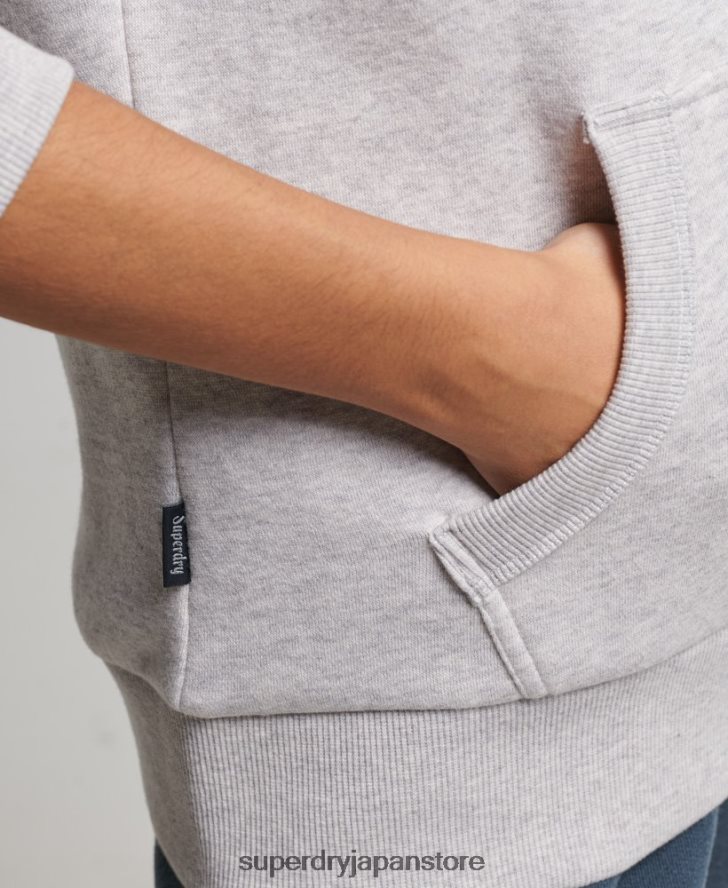 ヴィンテージクーパーエンボスパーカー 女性 Superdry 衣類 ライトグレー 2J62PZ3299